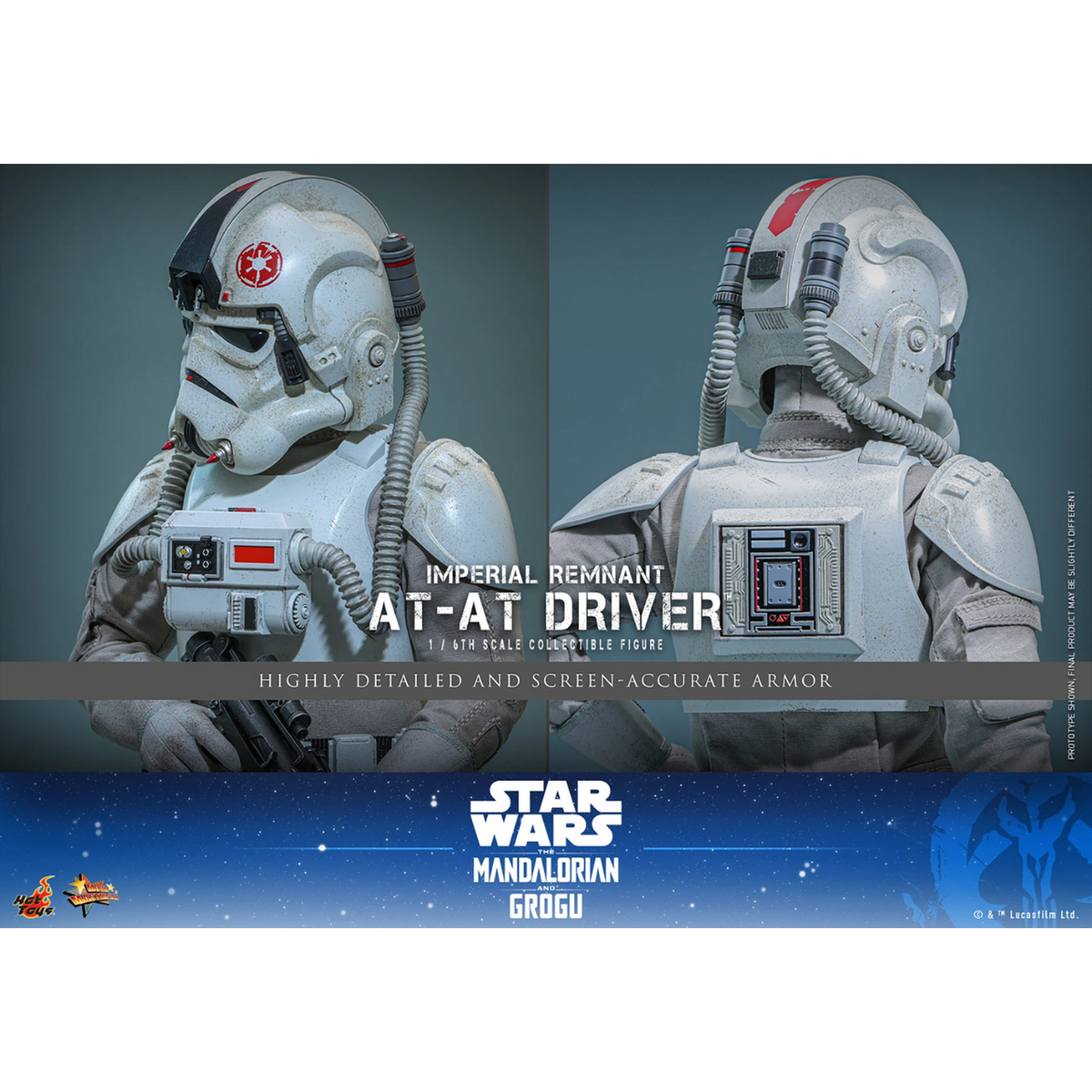 Star Wars: The Mandalorian & Grogu: Imperial Remnant AT-AT Driver MMS845 - 1/6th Scale Collectible Figure