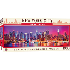 MasterPieces Puzzles: Panoramic - New York City, New York (1000pcs)