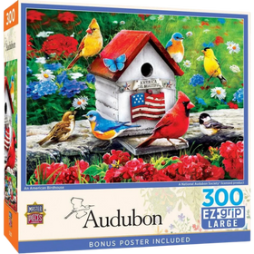 MasterPieces Puzzles: Audubon - An American Birdhouse (300pcs, EZ Grip)