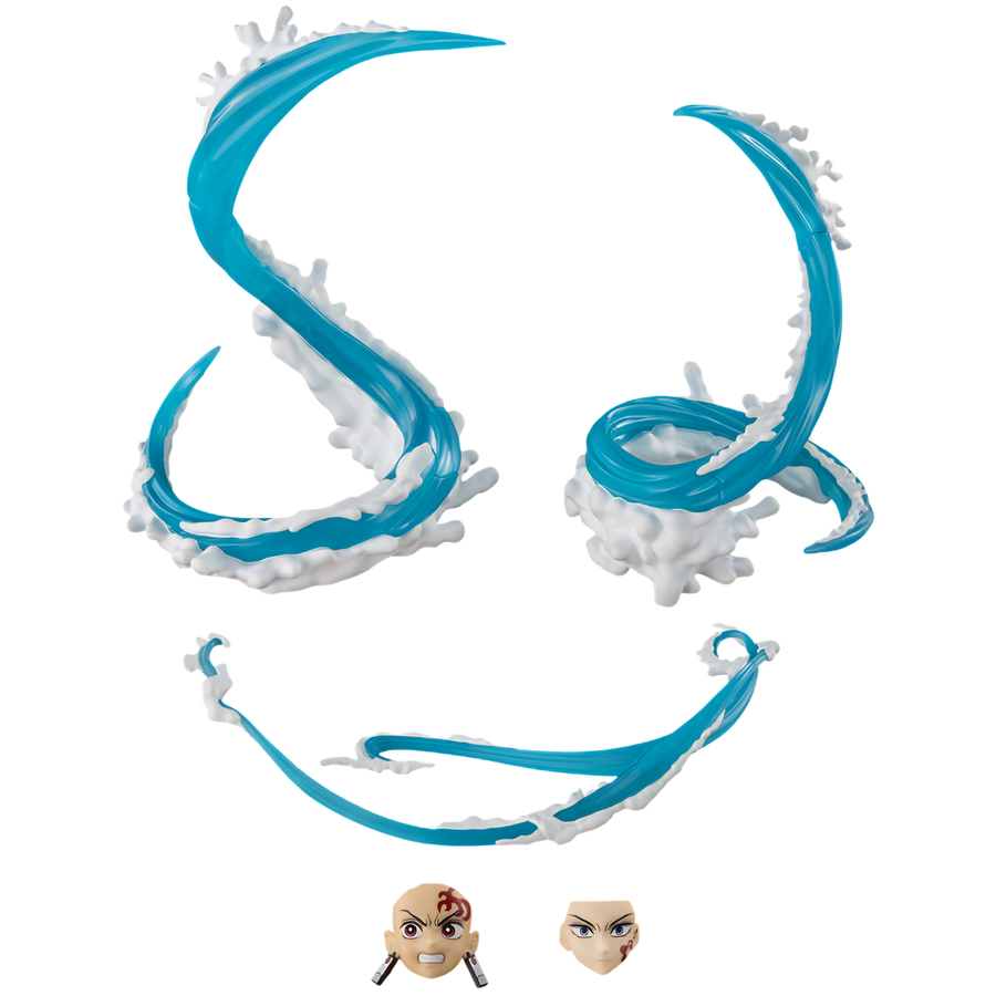 Demon Slayer: Kimetsu no Yaiba: Tanjiro Kamado & Giyu Tomioka Water Breathing Effect Parts Set TAMASHII NATIONS S.H.Figuarts (PREORDER)