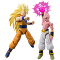 Dragon Ball Super: Super Saiyan 3 Goku vs Majin Buu Final - Dragon Stars Battle Pack Action Figures (PREORDER)