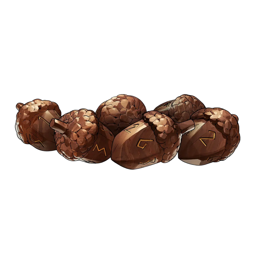 Legend in the Mist RPG: D6 Acorn Dice Set (6ct) (PREORDER)