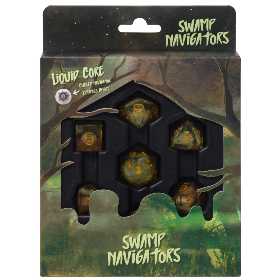 Encounters at a Glance: Into the Wild - Swamp Navigators - Liquid Core Dice Set (7ct) (PREORDER)