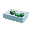 Dragon Shield: Dragon Tray - Dice Tray - White & Aqua (PREORDER)