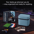BCW Supplies: Prism Deck Case - Matrix - Gray Blue