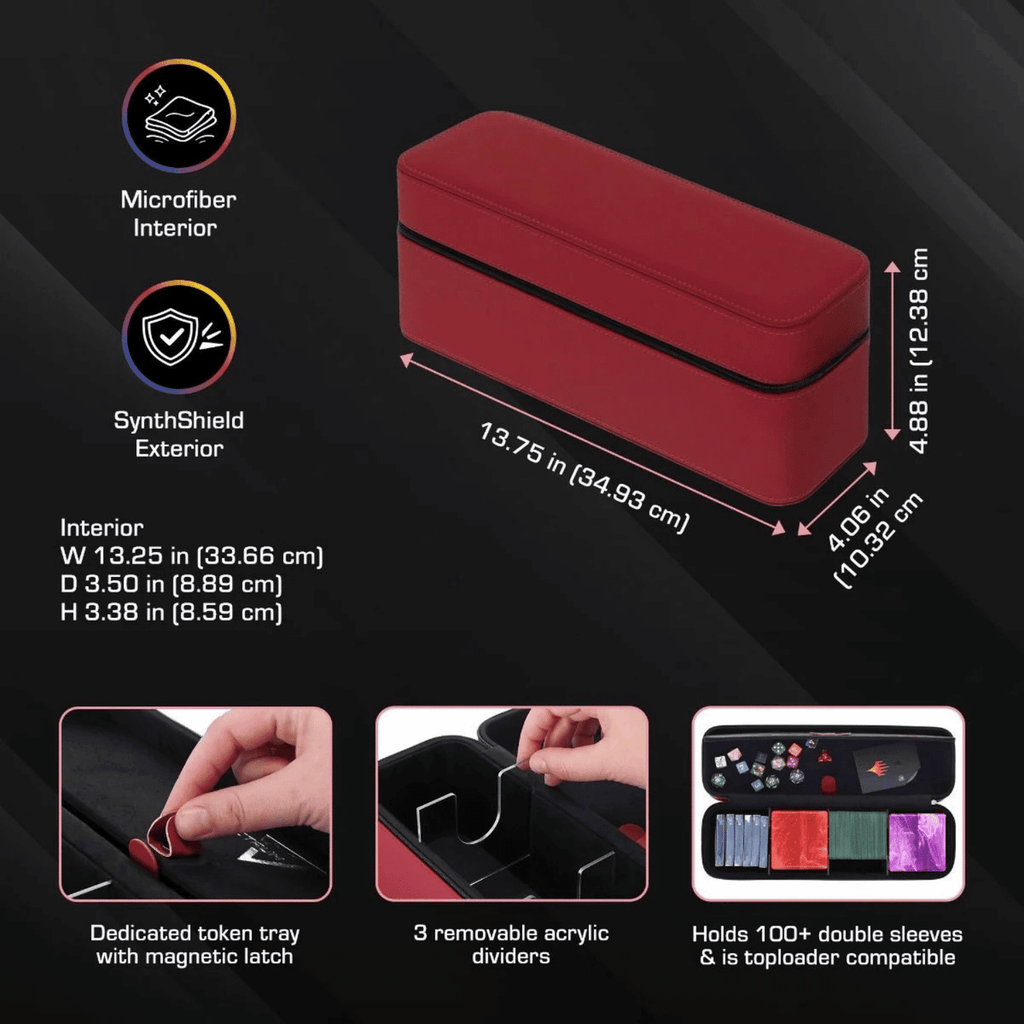 BCW Supplies: Prism Deck Case - Array - Red