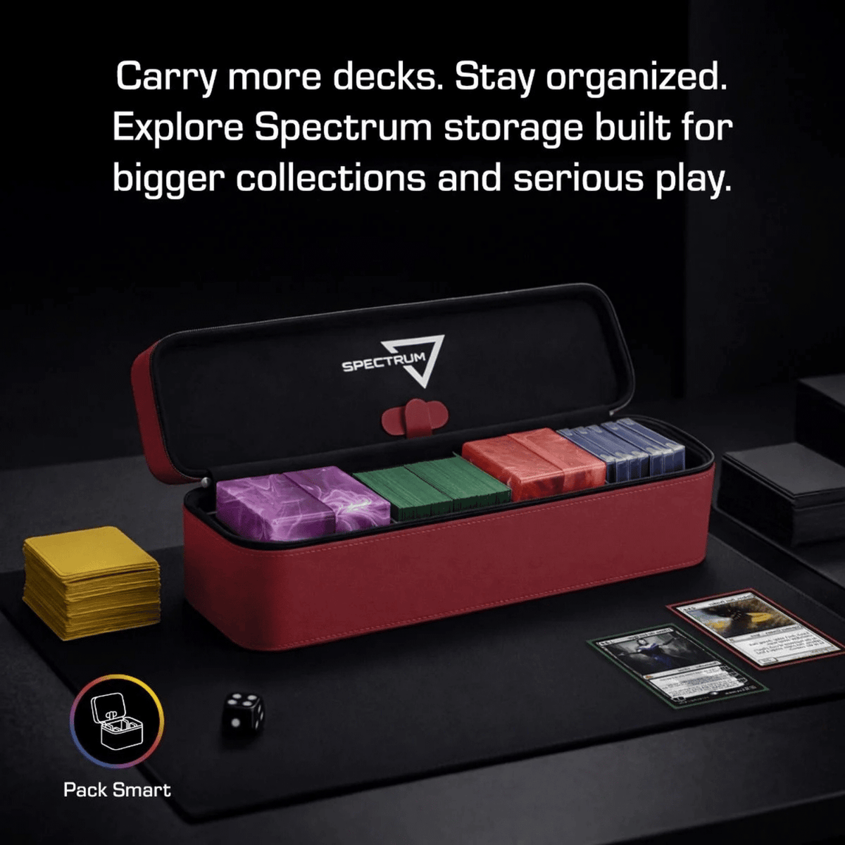 BCW Supplies: Prism Deck Case - Array - Red