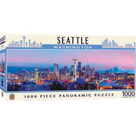 MasterPieces Puzzles: Panoramic - Seattle, Washington (1000pcs)