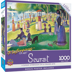 MasterPieces Puzzles: MasterPieces of Art - A Sunday on La Grande Jatte (1000pcs)