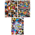 MasterPieces Puzzles: Decades - The 90's Movies / TV Shows / Music - Three 500 Piece Puzzles