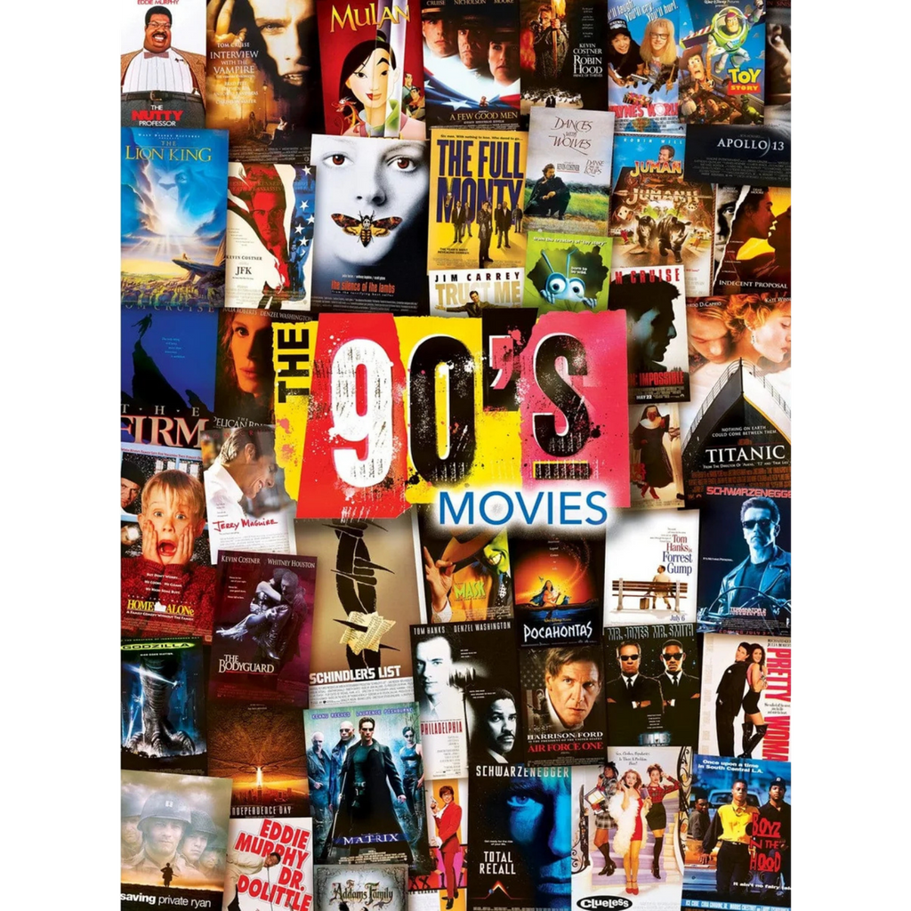 MasterPieces Puzzles: Decades - The 90's Movies / TV Shows / Music - Three 500 Piece Puzzles