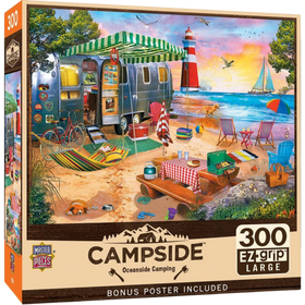 MasterPieces Puzzles: Campside - Oceanside Camping (300pcs, EZ Grip)