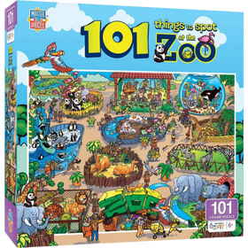 MasterPieces Puzzles: 101 Things to Spot at the Zoo (101pcs)