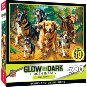 MasterPieces Puzzles: Hidden Images - Trail Running (500pcs)