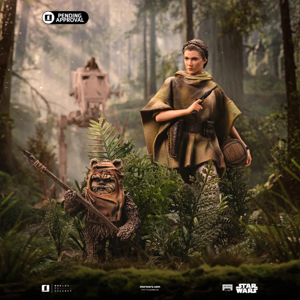 Star Wars: Return of the Jedi - Leia and Wicket LUCSWR126625-10 - Art Scale 1/10 Statue