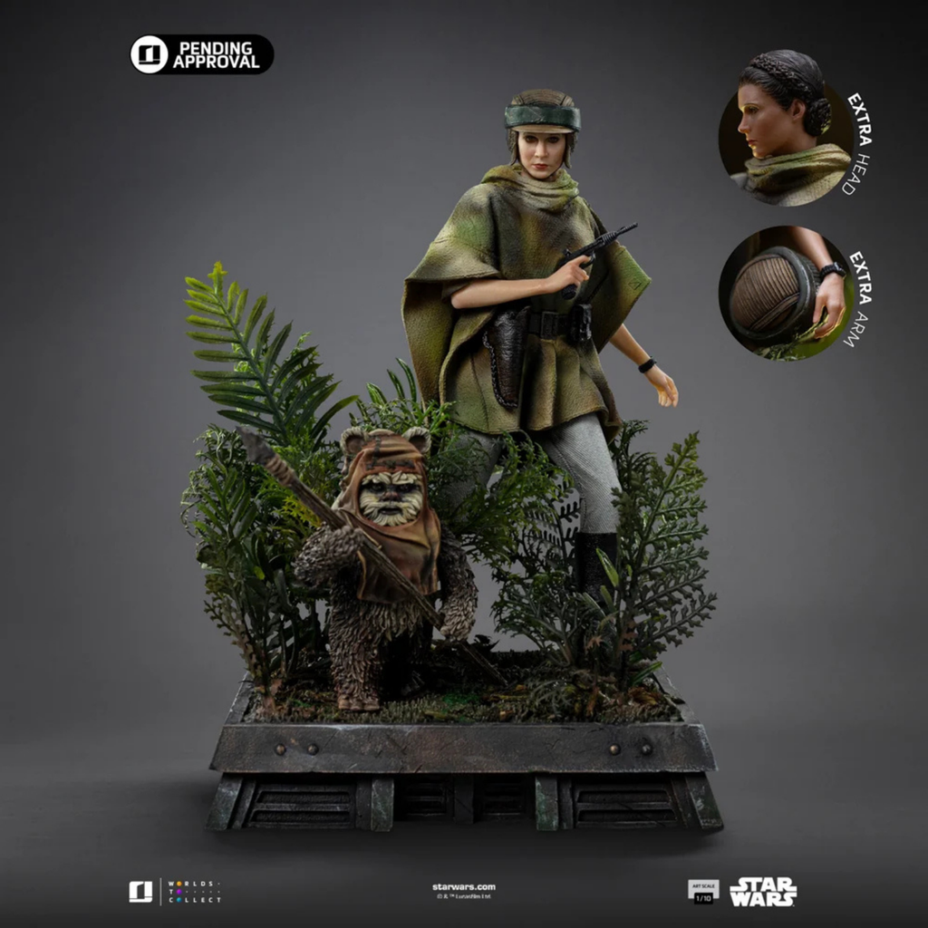 Star Wars: Return of the Jedi - Leia and Wicket LUCSWR126625-10 - Art Scale 1/10 Statue