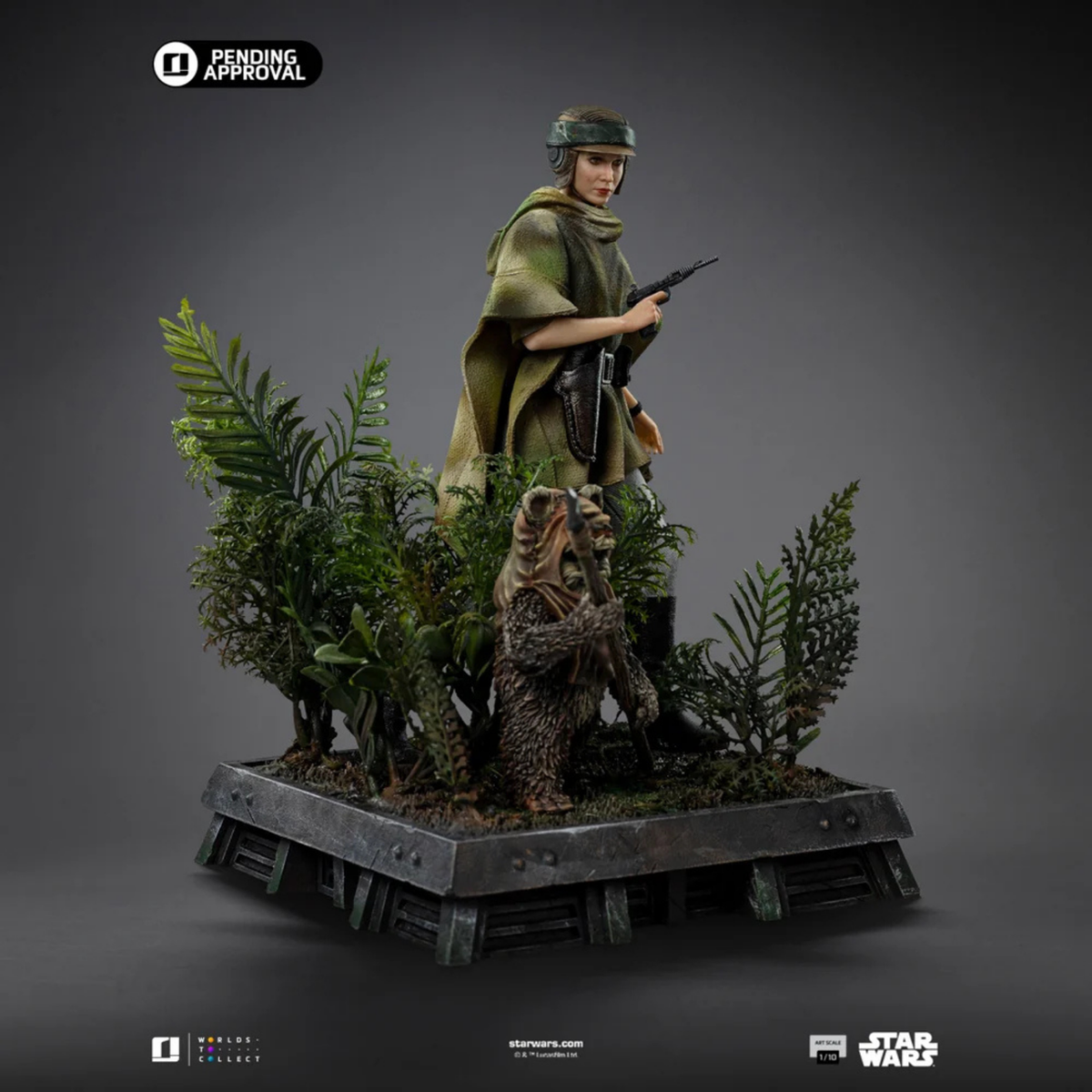 Star Wars: Return of the Jedi - Leia and Wicket LUCSWR126625-10 - Art Scale 1/10 Statue