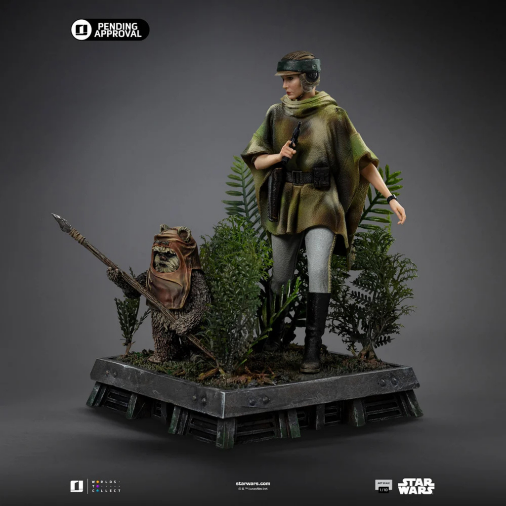 Star Wars: Return of the Jedi - Leia and Wicket LUCSWR126625-10 - Art Scale 1/10 Statue