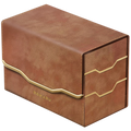 DOMARU Deck Box: Armory Collection - Chestnut - Vertex Duo 200+ Toploading Box (PREORDER)