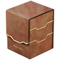 DOMARU Deck Box: Armory Collection - Chestnut - Vertex 100+ Toploading Box (PREORDER)