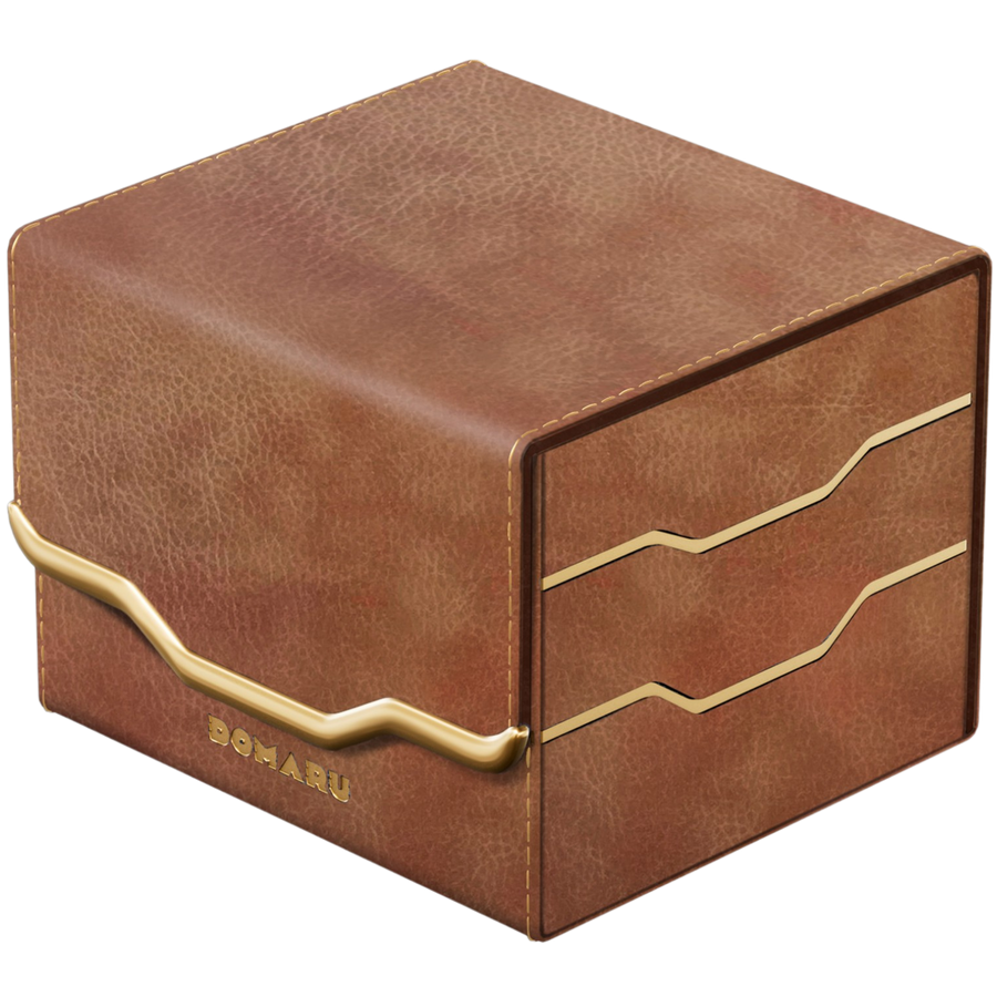 DOMARU Deck Box: Armory Collection - Chestnut - Horizon 100+ Sideloading Box (PREORDER)