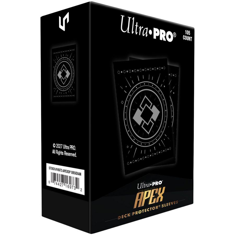 Ultra Pro Sleeves: APEX - Obsidian (105ct) (PREORDER)