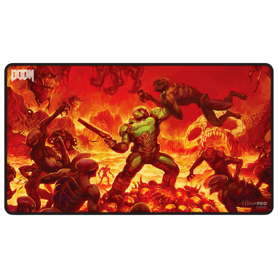 Ultra Pro Playmat: DOOM Creatures of Hell (Black Stitched) (PREORDER)