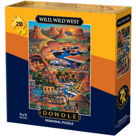 Boardwalk Puzzle Company: Wild, Wild West - Personal Puzzle (210pcs)