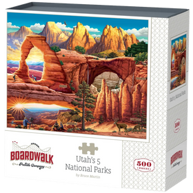 Boardwalk Puzzle Company: Utah's 5 National Parks (500pcs)