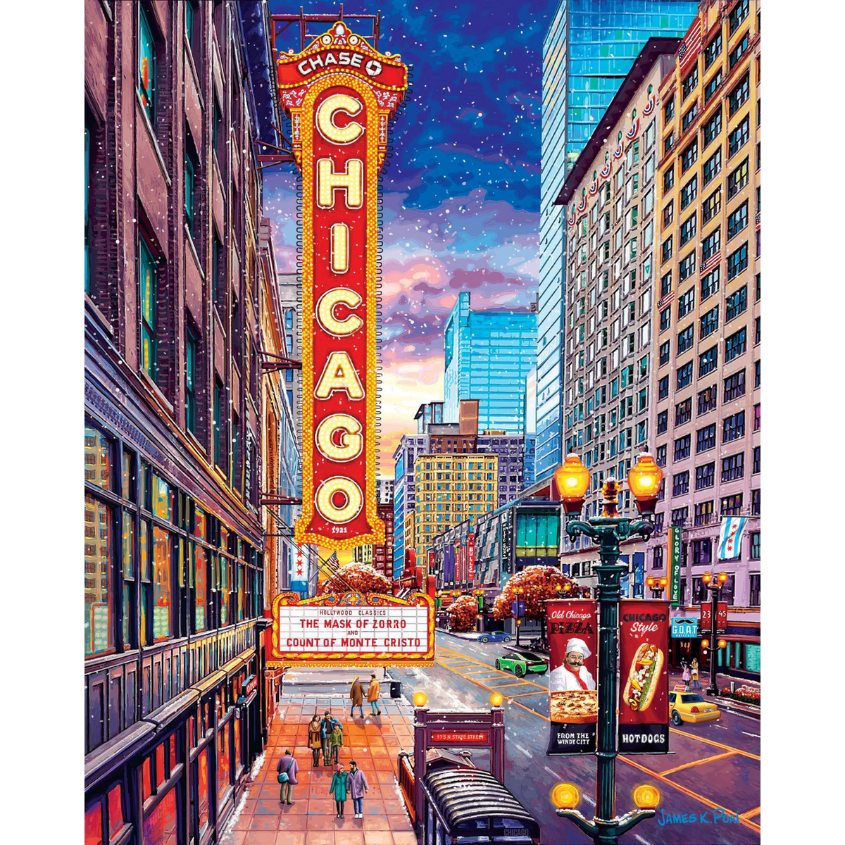 Boardwalk Puzzle Company: Chicago Downtown - Personal Puzzle (210pcs)
