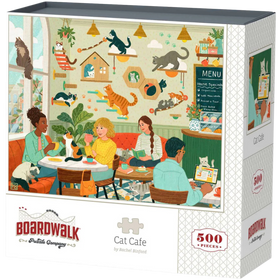 Boardwalk Puzzle Company: Cat Cafe 500pcs)