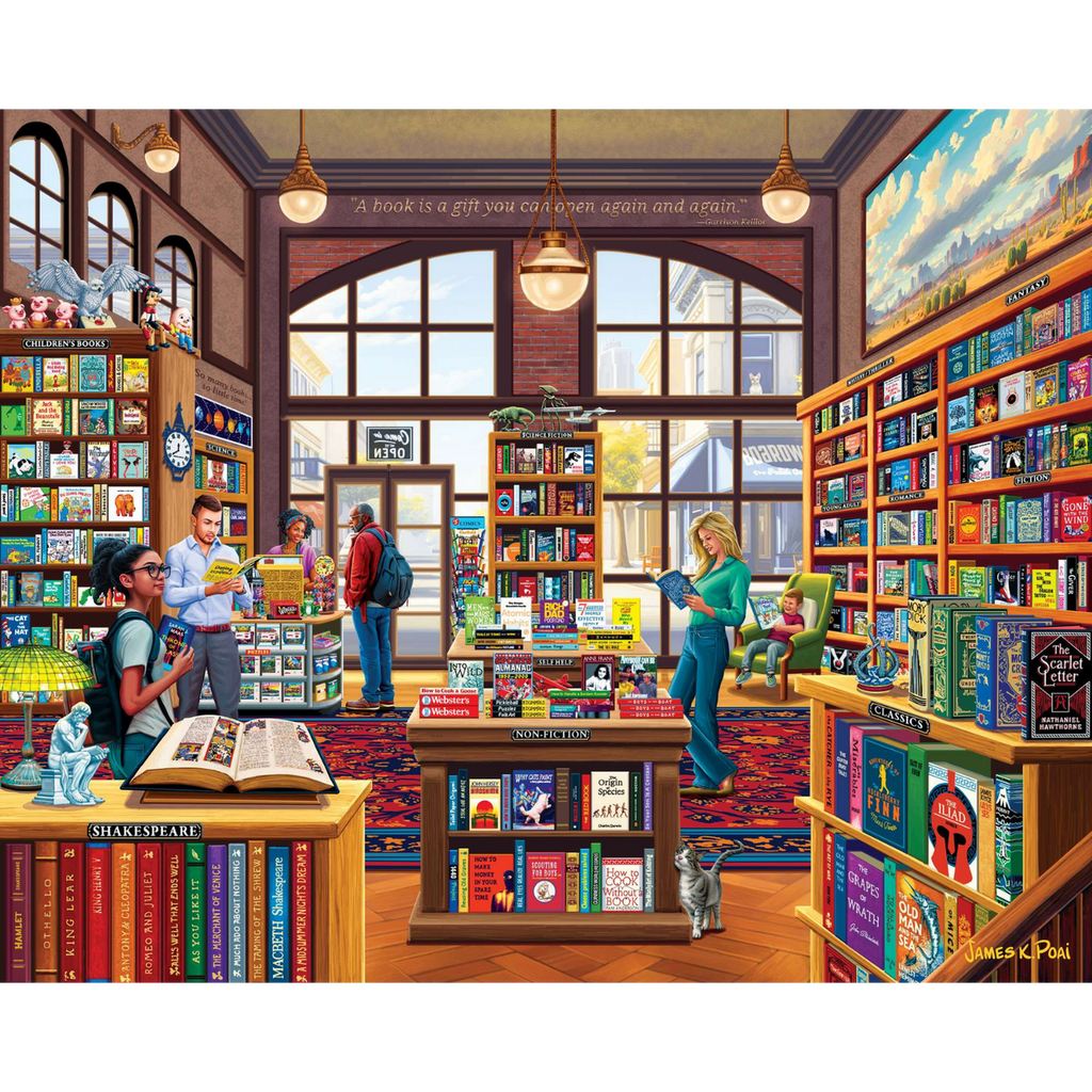 Boardwalk Puzzle Company: Bookshop (500pcs)