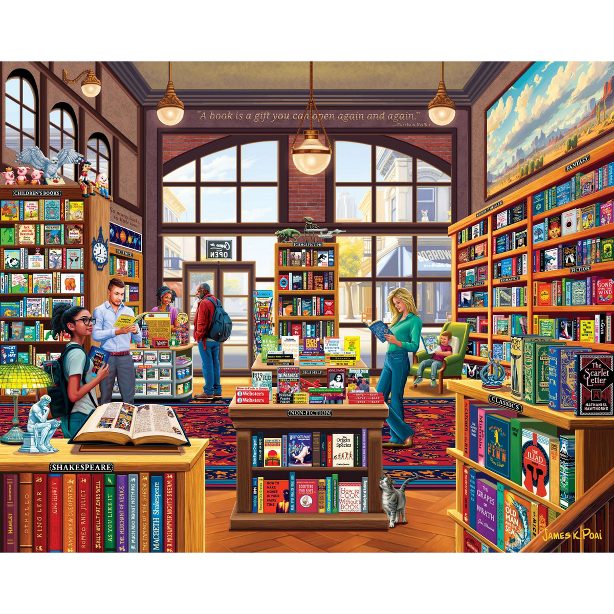 Boardwalk Puzzle Company: Bookshop (500pcs)