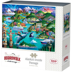 Boardwalk Puzzle Company: Alaska's Inside Passage (500pcs)