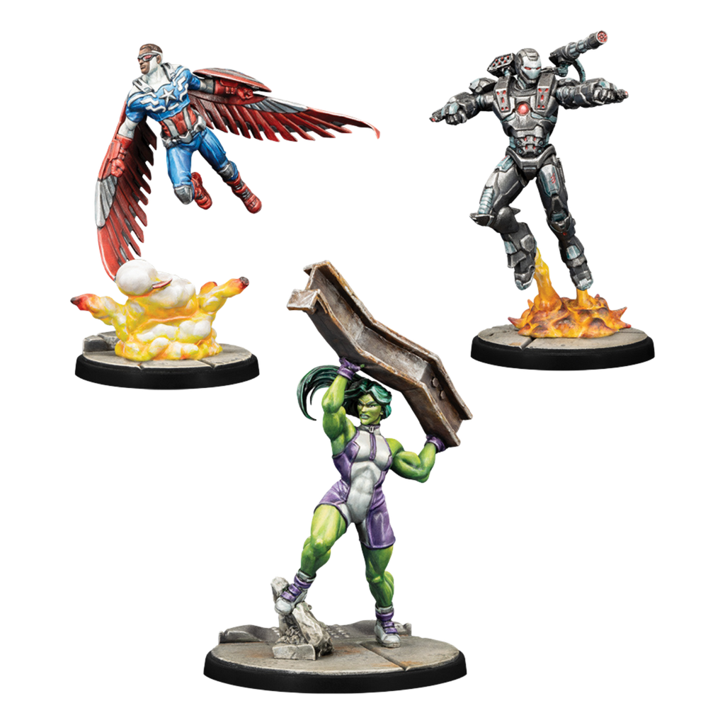 Marvel: Crisis Protocol - Captain America & The Avengers Character Pack (PREORDER)