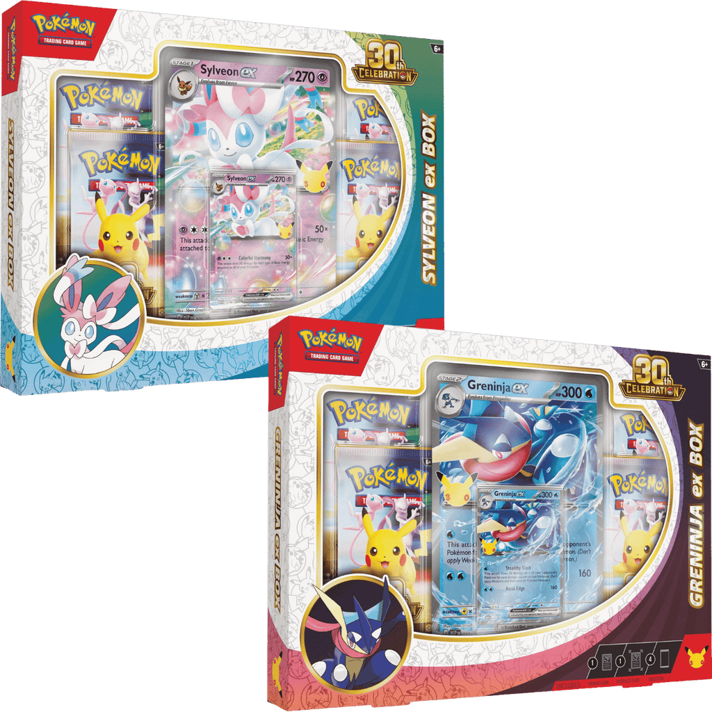 Pokemon: 30th Celebration - Sylveon ex / Greninja ex Box