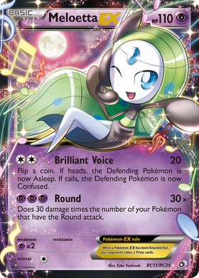 Meloetta-EX RC11/113 - Legendary Treasures Holofoil (MP)