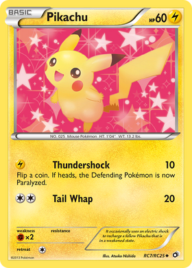 Pikachu RC7/113 - Legendary Treasures Holofoil (LP)