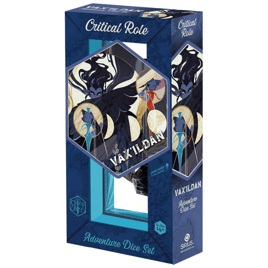 Sirius Dice: Critical Role Vox Machina Adventure Dice Set - Vax'ildan (PREORDER)
