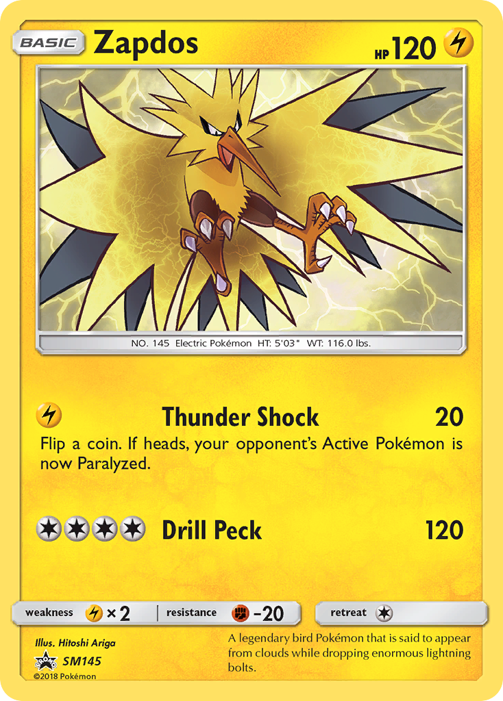 Zapdos SM145/248 - SM Black Star Promos Holofoil (HP)