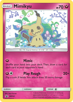 Mimikyu SM163/248 - SM Black Star Promos Holofoil (LP)