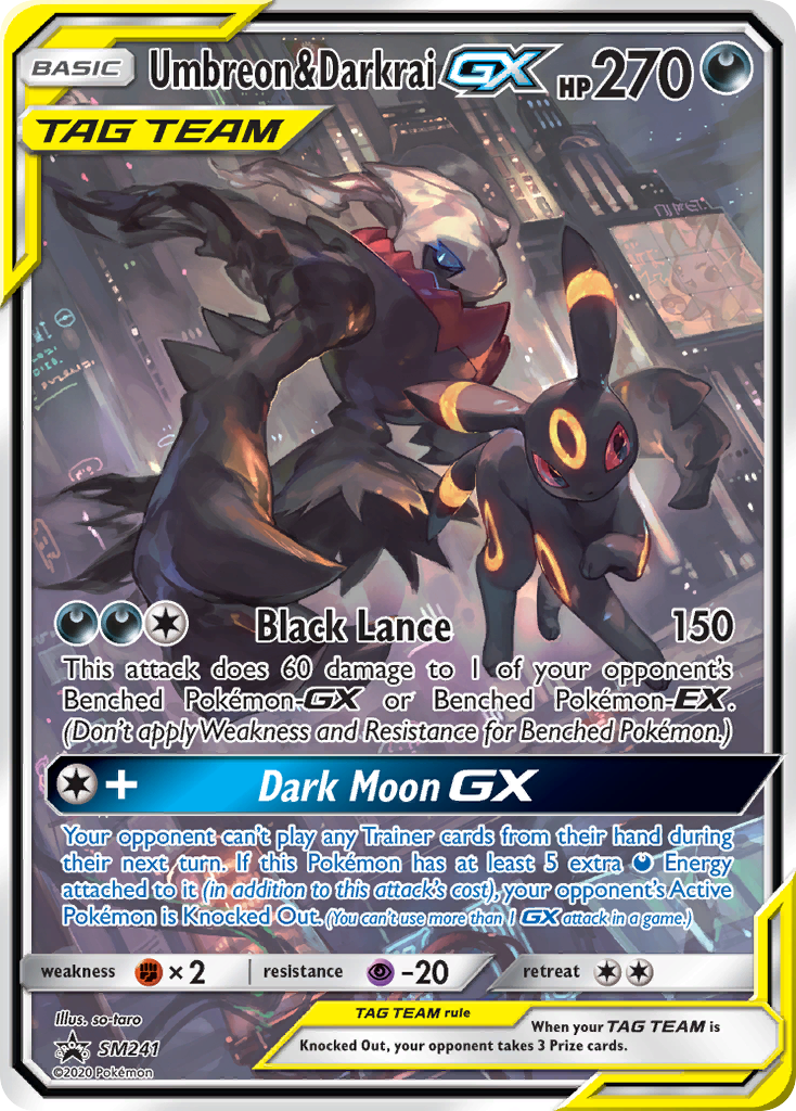Umbreon & Darkrai-GX SM241/248 - SM Black Star Promos Holofoil (HP)