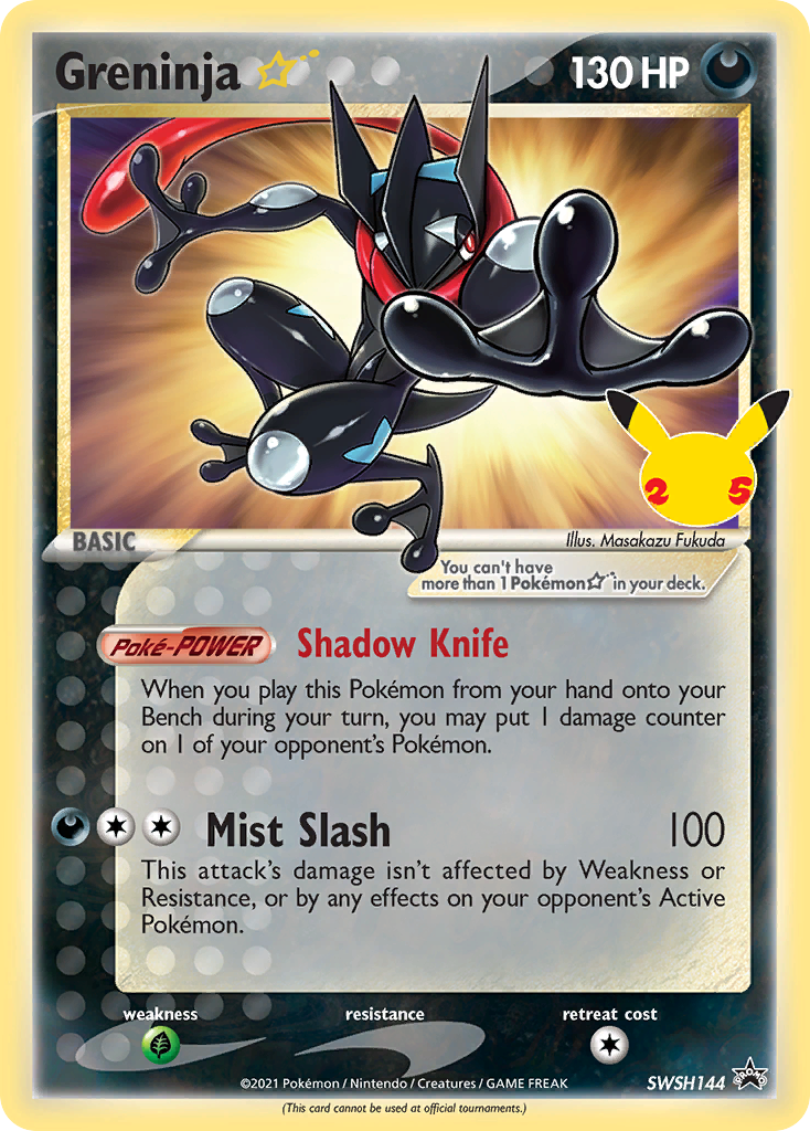 Greninja ★ SWSH144/298 - SWSH Black Star Promos Holofoil (HP)