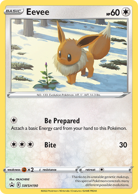 Eevee SWSH190/298 - SWSH Black Star Promos Holofoil (LP)