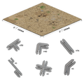 Battle Systems Terrain: Outlands Core Set