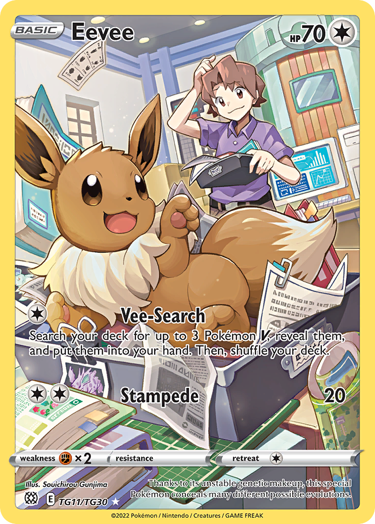 Eevee TG11/30 - Brilliant Stars Trainer Gallery Holofoil (HP)
