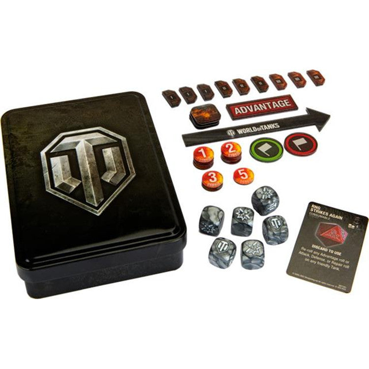 World of Tanks Miniatures Game: Gaming Dice & Tokens Set Tin