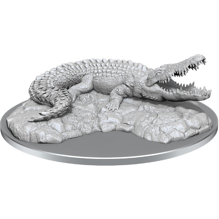 Wizkids Deep Cuts Unpainted Miniatures: Giant Crocodile