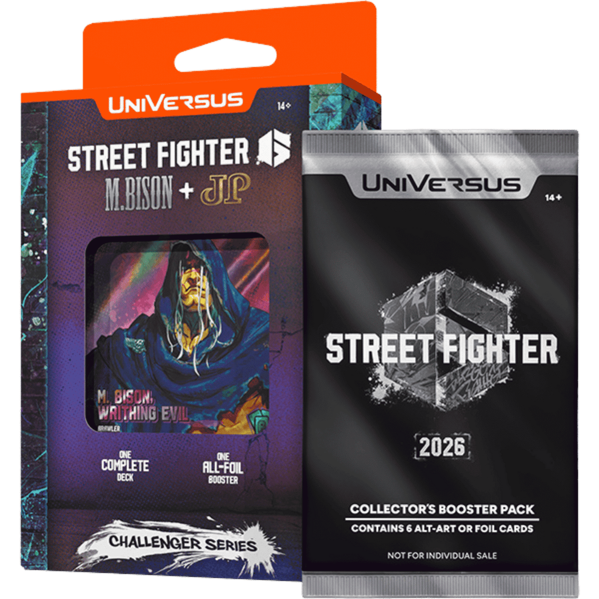 UniVersus TCG: Street Fighter 6 - Cammy + Juri / M. Bison + JP - Challenger Series Deck (Set of 2) (PREORDER)