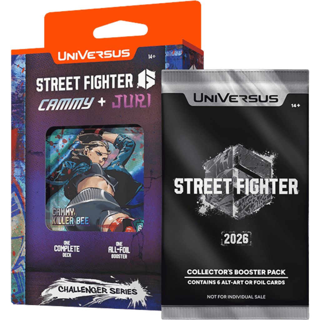UniVersus TCG: Street Fighter 6 - Cammy + Juri / M. Bison + JP - Challenger Series Deck (Set of 2) (PREORDER)